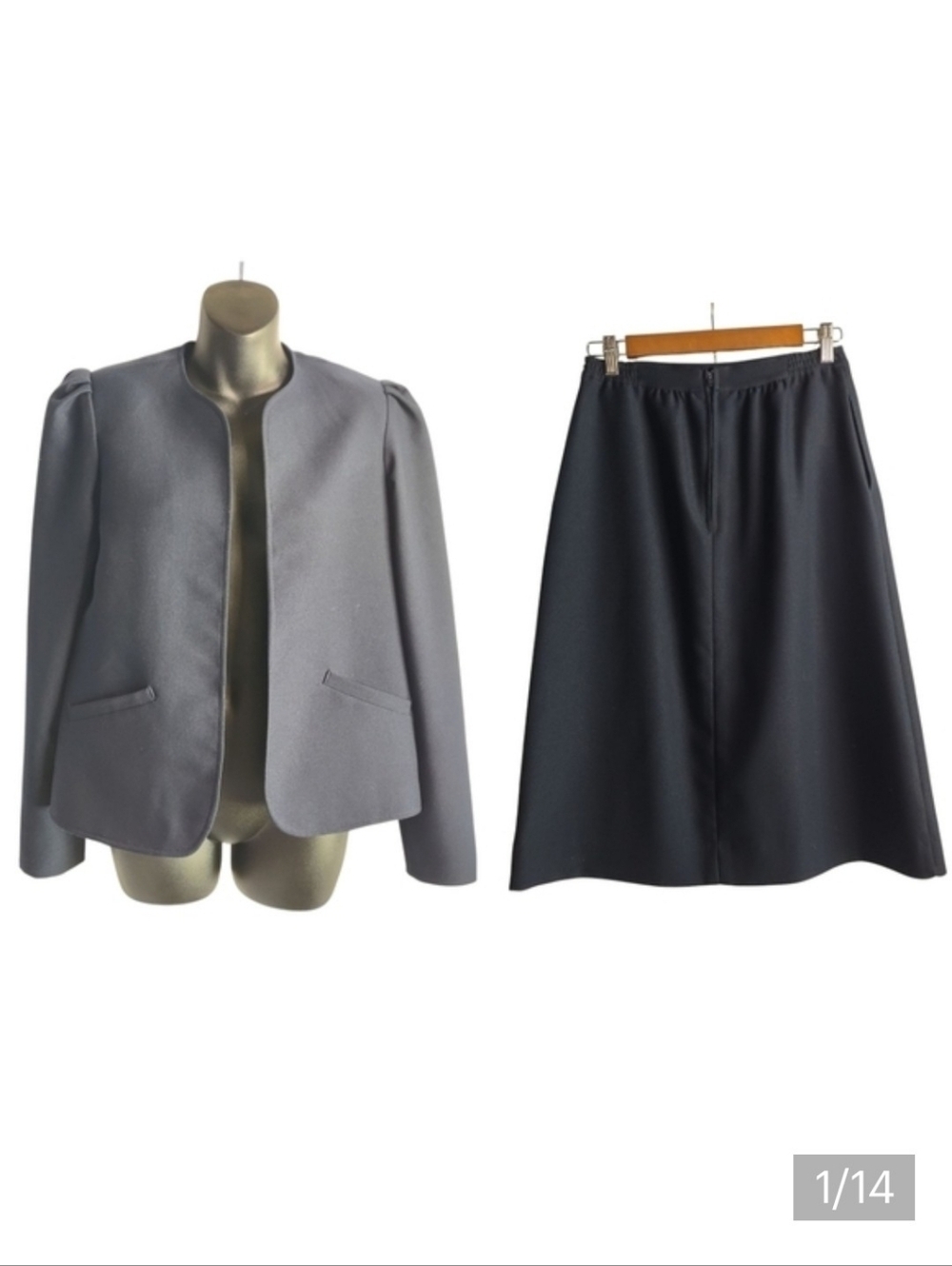 Catalina Skirt Suit Women's Navy Blazer and Skirt Size 8